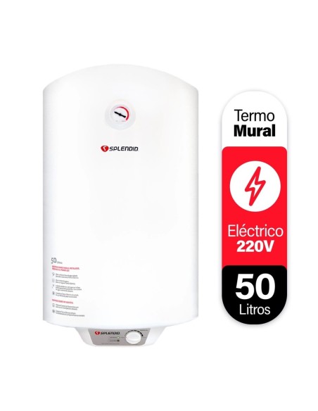 Termo Eléctrico Mural 50 Litros Splendid Color Blanco