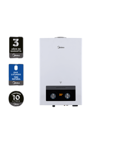 Calefont 10 Litros Tiro Natural Gas Licuado Midea