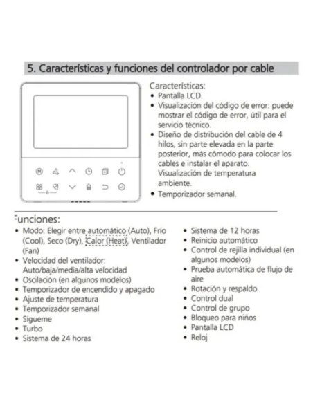 Termostato KJR 120 N LCAC Midea