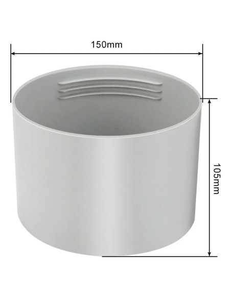 Unión Ducto PVC Para Portátil 150mm