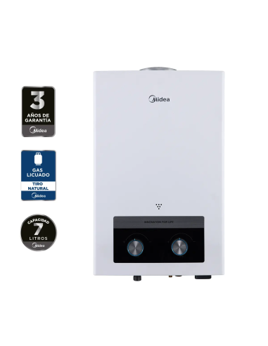 Calefont 7 Litros Tiro Natural Gas Licuado Midea