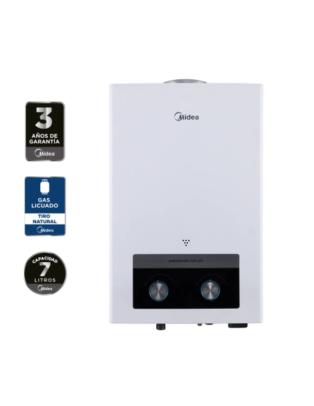 Calefont 7 Litros Tiro Natural Gas Licuado Midea