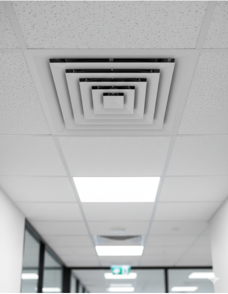 Difusor de 25x25 C/T 4 Vias