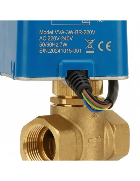 Vávula Fan Coil 3 Vías 3/4 Modelo ANWO