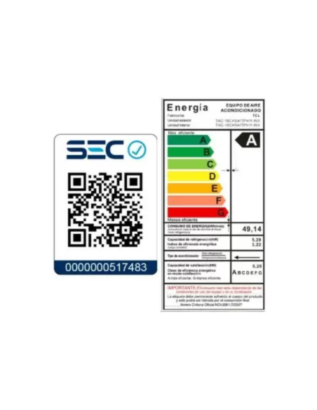 Aire Acondicionado Inverter TCL Breezein 18000 BTU Wifi