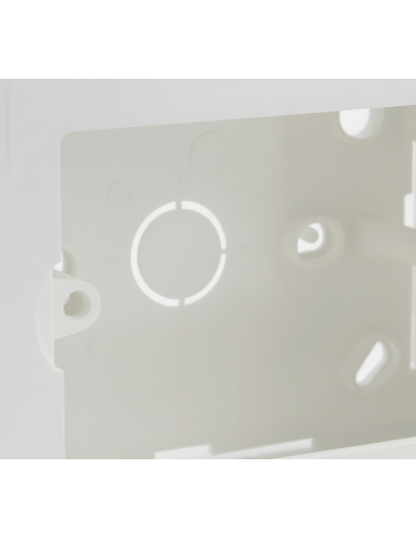 Caja chuqui sobreponer 3 modulos blanco