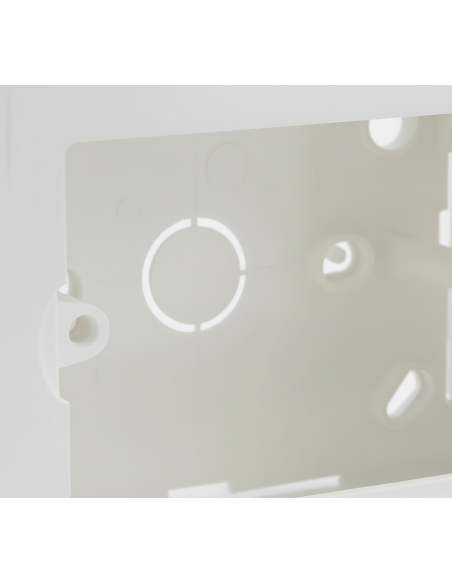 Caja chuqui sobreponer 3 modulos blanco