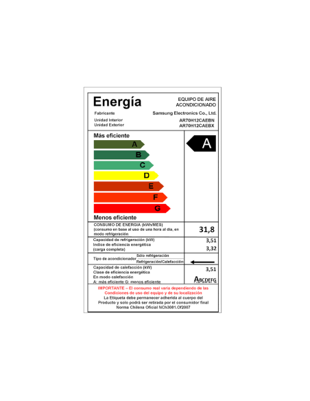 Aire Acondicionado Split Wind-Free Pro Black Inverter, Wi fi, Frío & Calor 12.000 Btu/Hr