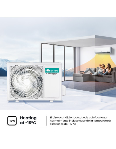Aire Acondicionado Hisense 12000 BTU Hi-Vida - Inverter Expert  AS-12UW4RLRKA