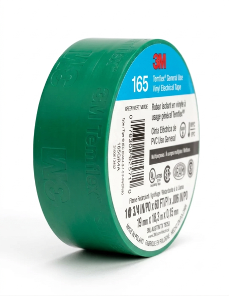 CINTA AISLANTE VERDE 3M 18MTS