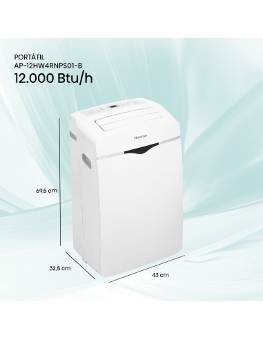 Aire Acondicionado Portátil Hisense 12btu...